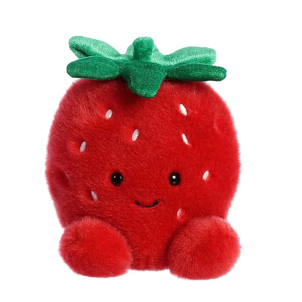 Palm Pals&#40;tm&#41; 4in. Juicy Strawberry&#40;tm&#41; Eco Friendly Plush Beanie - image 