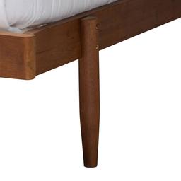 Baxton Studio Calderon Walnut Brown Wood Queen Size Platform Bed