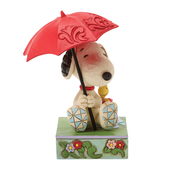 Jim Shore Peanuts Snoopy Holding Umbrella Figurine