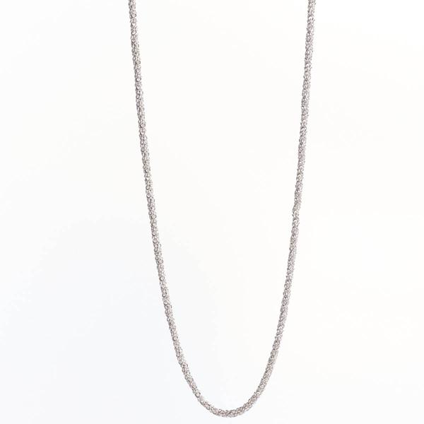Design Collection Silver Plated 24in.  Chain Necklace - image 