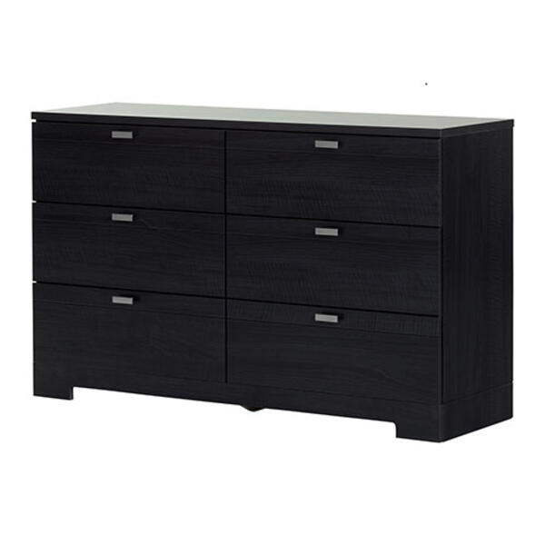South Shore 6 Drawer Double Dresser-Black Onyx - image 