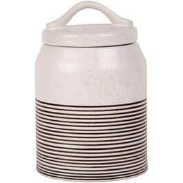 Home Essentials 40oz. Loop Lid Speckled Canister - Charcoal