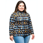 Plus Size 24/7 Comfort Apparel Mock Neck Printed Top - image 2