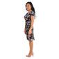 Petite Connected Apparel Short Sleeve Floral Sarong Wrap Dress - image 4