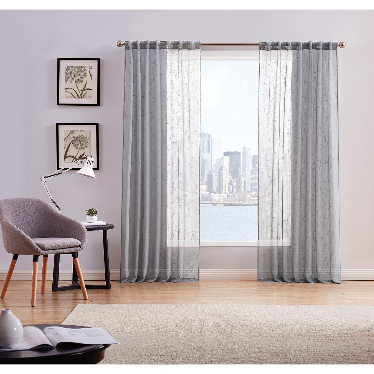 Style 212 Sheer Rod Pocket Window Curtain Panels
