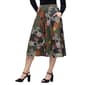 Womens 24/7 Comfort Apparel Green Paisley Pocket Midi Skirt - image 3