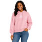 Juniors No Comment Fleece Leaf Lined Hoodie - Pink - image 2