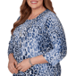 Plus Size Alfred Dunner Classics 3/4 Sleeve Leopard Blouse - image 5
