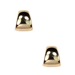 Anne Klein Gold-Tone Button Pierced Earrings