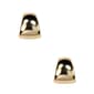 Anne Klein Gold-Tone Button Pierced Earrings - image 1