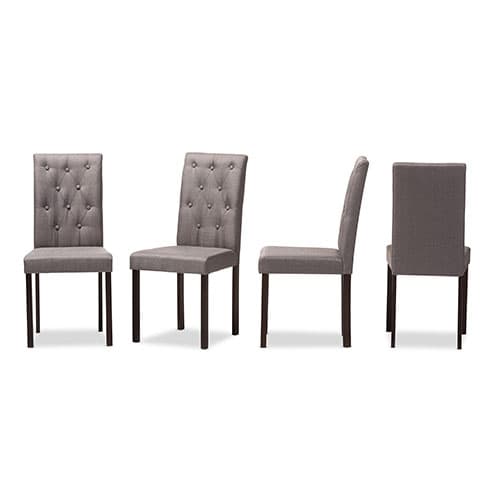 Baxton Studio Gardner Upholstered Dining Chairs - Set of 4