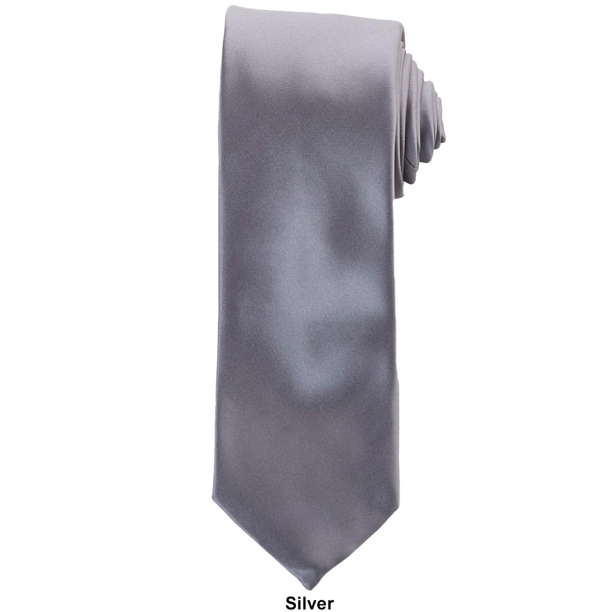 Mens John Henry Sateen Solid Tie
