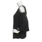 MSK Cold Shoulder Rhinestone Trim Keyhole Blouse - image 4