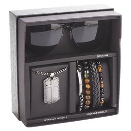 Mens Gentlemen''s Classics&#40;tm&#41; Necklace/Bracelet/Sunglasses Set