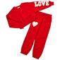 Girls &#40;7-16&#41; Jessica Simpson Cozy Love Sweatshirt & Sweatpants - image 1
