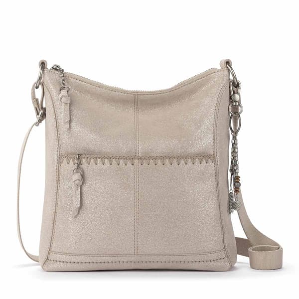 The Sak Lucia Gen Crossbody - Sand Sparkle Suede