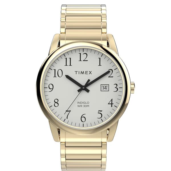 Mens Timex&#40;R&#41; Gold Easy Reader Expansion Band Watch -TW2W52000JT - image 