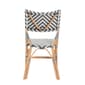 Baxton Studio Shai French Grey & White Weaving Bistro Chair - image 5