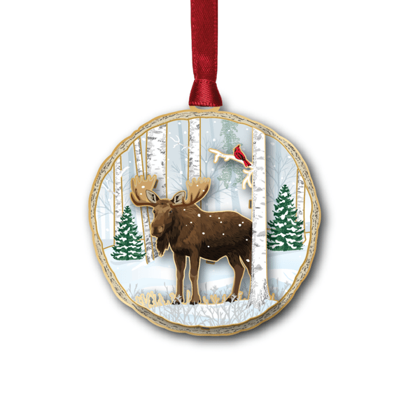 Beacon Design Moose in the Woods Ornament - image 