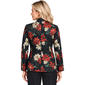 Plus Size Ali Miles Long Sleeve Sequin Poinsettia Blazer - image 2