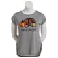 Womens Tru Self Cap Sleeve Fall Is Here Shirttail Tee - image 2