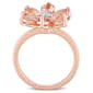 Gemstone Classics™ 10kt. Rose Gold Diamond Floral Ring - image 4
