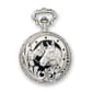 Mens Charles Hubert Anodized Finish Horses Pocket Watch - image 2