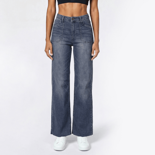 Juniors Wallflower Fearless Curvy High Rise Wide Leg Jeans