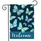 Briarwood Lane Blue Butterflies Welcome Garden Flag - image 1