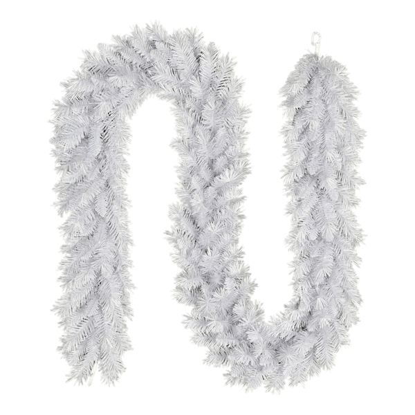 Puleo International 9ft. White Round Valley Pine Garland