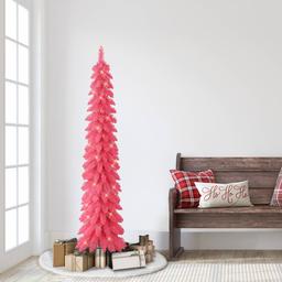Puleo International 6ft. Pre-Lit Artificial Alpine Christmas Tree