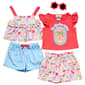 Toddler Girl Rare Editions 4pc. La Dolce Vita Top & Short Set - image 1