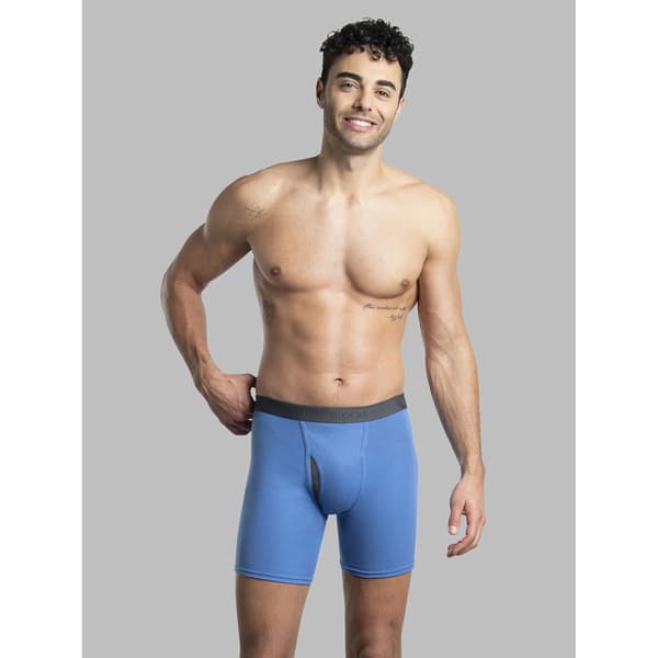 Mens Fruit Of The Loom 4pk. Boxer Briefs - Grey/Multi - image 