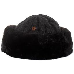 Womens Anne Klein Fur Trim Cable Cloche