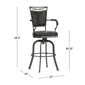 HH2 Home Bridgetown Tilt Upholstered Bar Height Swivel Stool - image 6