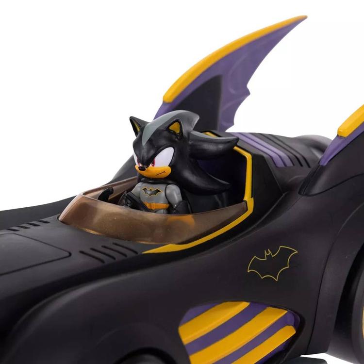 DC X Sonic the Hedgehog 2.5" Shadow Batman + Batmobile
