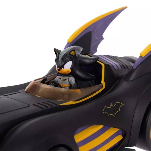 DC X Sonic the Hedgehog 2.5" Shadow Batman + Batmobile