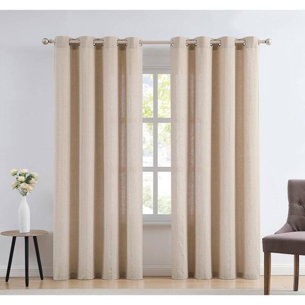Brooklyn Fleck Stripe Panel Curtain - image 