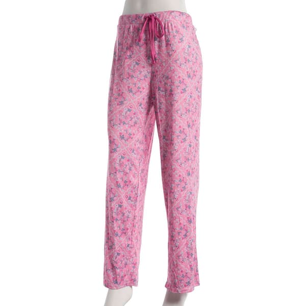 Womens Jessica Simpson Diamond  Floral Pajama Pants - image 