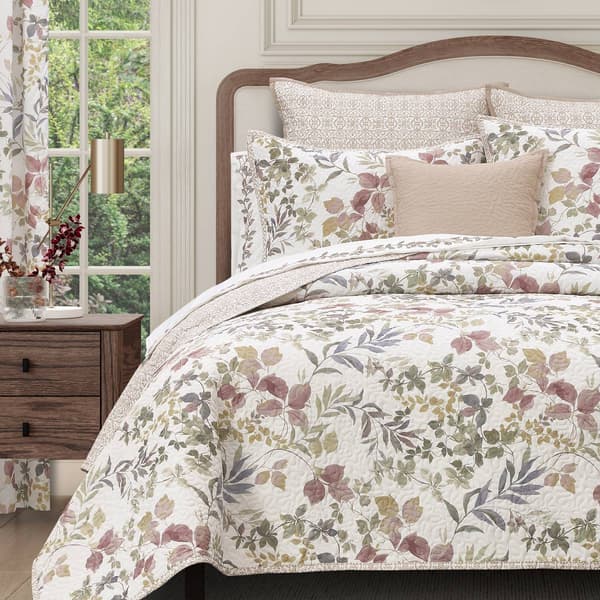 Royal Court Rosewood 3pc. Reversible Quilt Set