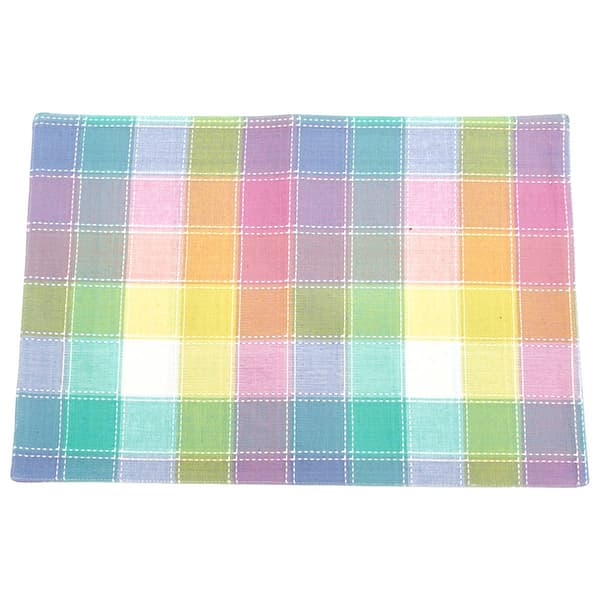 Hana Color Block Plaid Placemat - image 