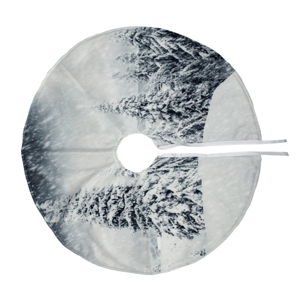 Northlight 23in. Snowy Woodland Scene Mini Christmas Tree Skirt