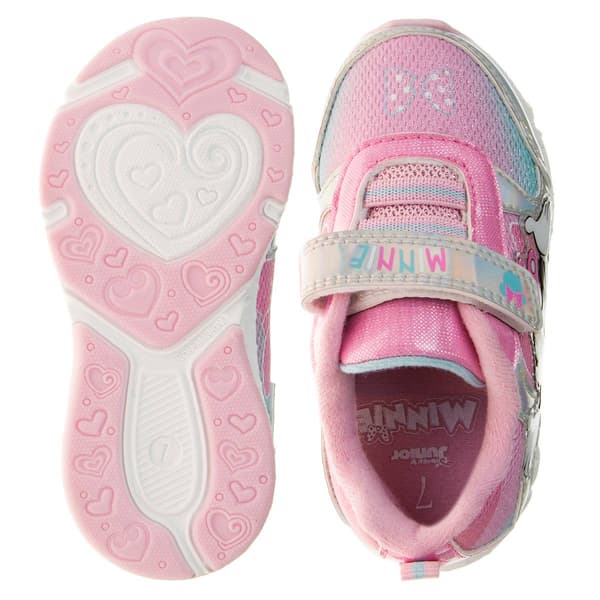 Little Girls Disney Minnie Mouse Light-Up Fashion Sneakers