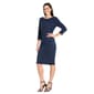 Womens R&M Richards 3/4 Sleeve A-Line Illusion Dress - image 2