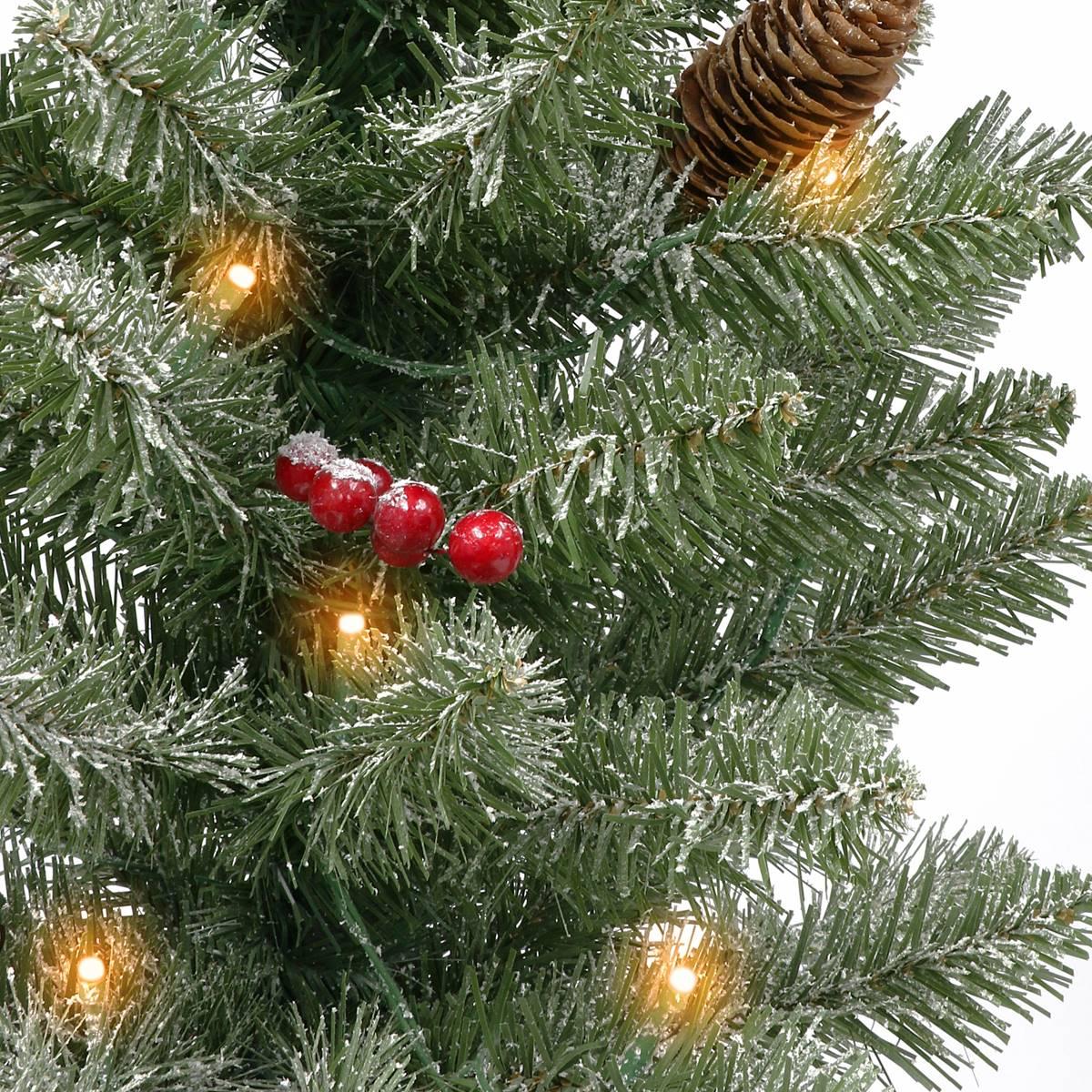 Puleo International 4ft. Pre-Lit Pine Christmas Trees - Set of 2