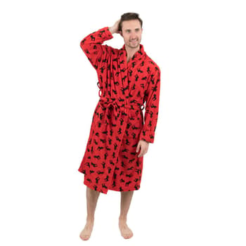 Mens Leveret Fleece Moose Robe Boscov s