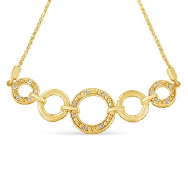 Diamond Classics™ Yellow Plated Adjustable Bracelet