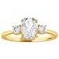Gemstone Classics&#40;tm&#41; White Sapphire 10kt. Yellow Gold Ring - image 1