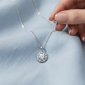 Saffron 0.5ctw. Moissanite Diamond Snowflake Pendant Necklace - image 2