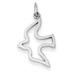 Gold Classics(tm) 14kt. White Gold Open Dove Charm